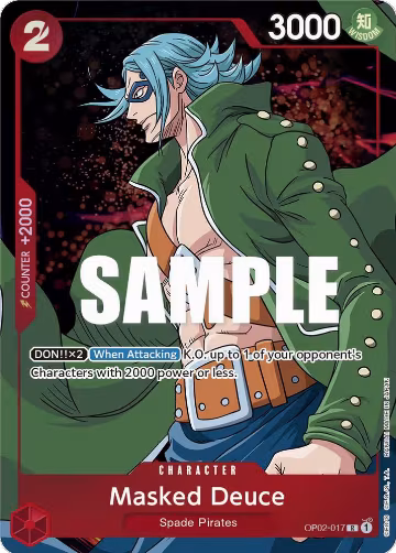 Masked Deuce (Alternate Art) (OP02-017), Paramount War — One Piece card price