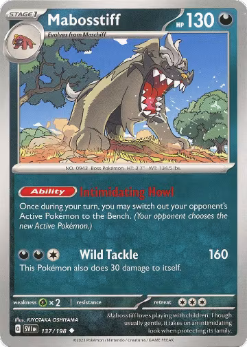 Mabosstiff - 137/198 (137/198), Scarlet & Violet Base Set — Pokémon card price