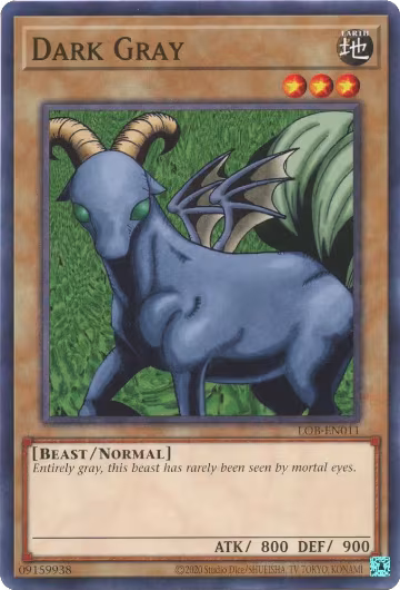 Dark Gray (LOB-EN011), Legend of Blue Eyes White Dragon (25th Anniversary Edition) — Yu-Gi-Oh! card price