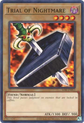Trial of Nightmare (LOB-EN012), Legend of Blue Eyes White Dragon (25th Anniversary Edition) — Yu-Gi-Oh! card price