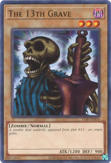 The 13th Grave (LOB-EN014), Legend of Blue Eyes White Dragon (25th Anniversary Edition) — Yu-Gi-Oh! card price