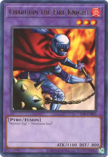 Charubin the Fire Knight (LOB-EN015), Legend of Blue Eyes White Dragon (25th Anniversary Edition) — Yu-Gi-Oh! card price