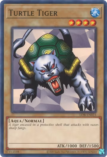 Turtle Tiger (LOB-EN023), Legend of Blue Eyes White Dragon (25th Anniversary Edition) — Yu-Gi-Oh! card price