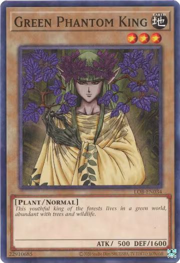 Green Phantom King (LOB-EN034), Legend of Blue Eyes White Dragon (25th Anniversary Edition) — Yu-Gi-Oh! card price