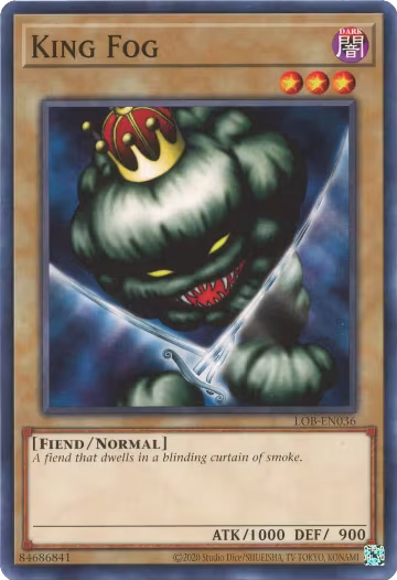 King Fog (LOB-EN036), Legend of Blue Eyes White Dragon (25th Anniversary Edition) — Yu-Gi-Oh! card price