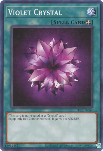 Violet Crystal (LOB-EN042), Legend of Blue Eyes White Dragon (25th Anniversary Edition) — Yu-Gi-Oh! card price