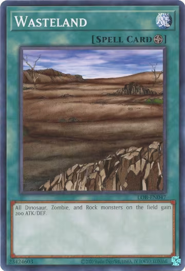 Wasteland (LOB-EN047), Legend of Blue Eyes White Dragon (25th Anniversary Edition) — Yu-Gi-Oh! card price