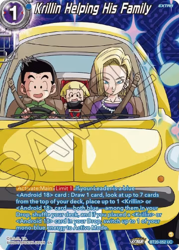 Krillin Helping His Family (Silver Foil) (BT20-052), Power Absorbed — DB Super card price