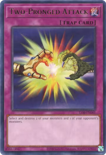 Two-Pronged Attack (LOB-EN061), Legend of Blue Eyes White Dragon (25th Anniversary Edition) — Yu-Gi-Oh! card price