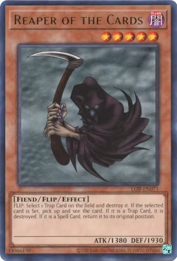 Reaper of the Cards (LOB-EN071), Legend of Blue Eyes White Dragon (25th Anniversary Edition) — Yu-Gi-Oh! card price
