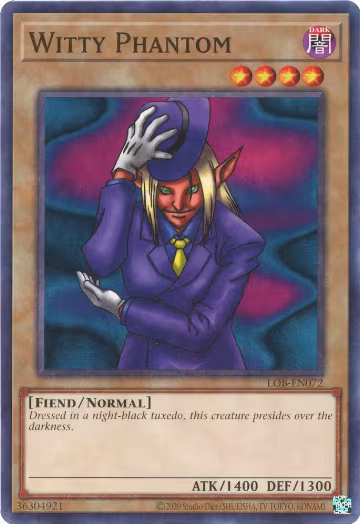 Witty Phantom (LOB-EN072), Legend of Blue Eyes White Dragon (25th Anniversary Edition) — Yu-Gi-Oh! card price