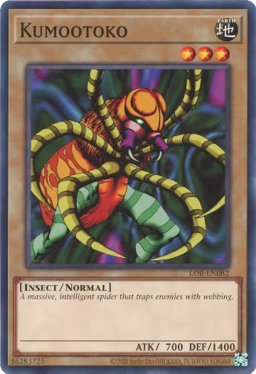 Kumootoko (LOB-EN082), Legend of Blue Eyes White Dragon (25th Anniversary Edition) — Yu-Gi-Oh! card price