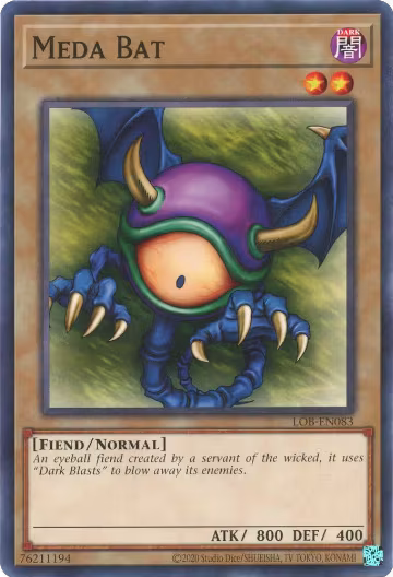 Meda Bat (LOB-EN083), Legend of Blue Eyes White Dragon (25th Anniversary Edition) — Yu-Gi-Oh! card price