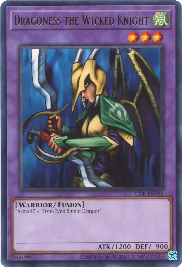 Dragoness the Wicked Knight (LOB-EN086), Legend of Blue Eyes White Dragon (25th Anniversary Edition) — Yu-Gi-Oh! card price