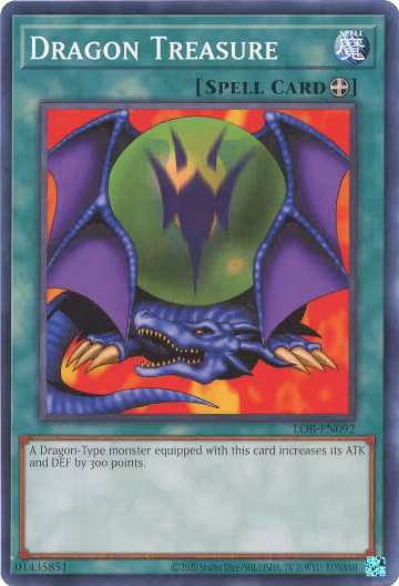 Dragon Treasure (LOB-EN092), Legend of Blue Eyes White Dragon (25th Anniversary Edition) — Yu-Gi-Oh! card price