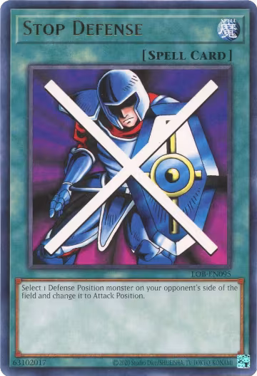 Stop Defense (LOB-EN095), Legend of Blue Eyes White Dragon (25th Anniversary Edition) — Yu-Gi-Oh! card price