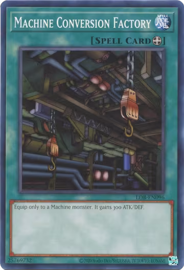 Machine Conversion Factory (LOB-EN096), Legend of Blue Eyes White Dragon (25th Anniversary Edition) — Yu-Gi-Oh! card price