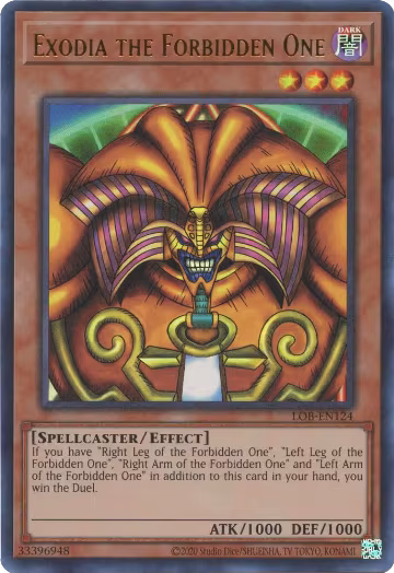 Exodia the Forbidden One (LOB-EN124) — card price