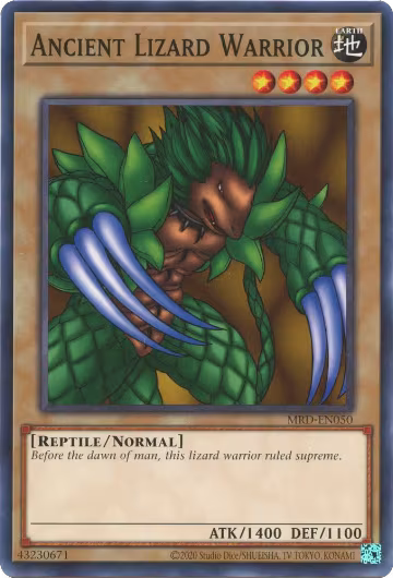 Ancient Lizard Warrior (MRD-EN050), Metal Raiders (25th Anniversary Edition) — Yu-Gi-Oh! card price