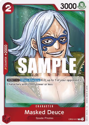 Masked Deuce (OP02-017), Paramount War — One Piece card price