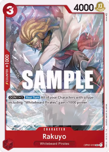 Rakuyo (OP02-019), Paramount War — One Piece card price