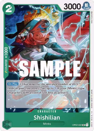 Shishilian (OP02-032), Paramount War — One Piece card price