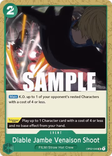 Diable Jambe Venaison Shoot (OP02-046), Paramount War — One Piece card price