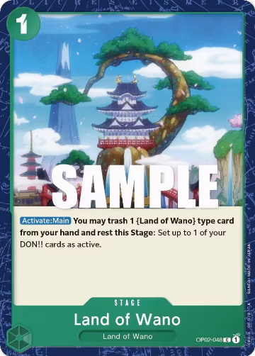 Land of Wano (OP02-048), Paramount War — One Piece card price