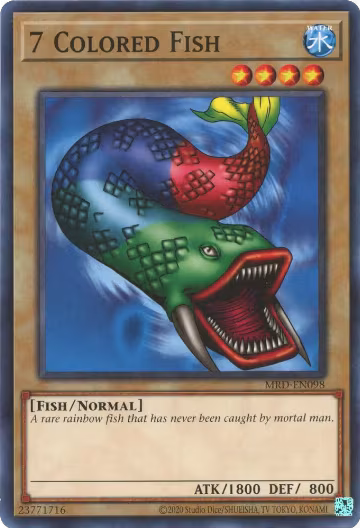 7 Colored Fish (MRD-EN098), Metal Raiders (25th Anniversary Edition) — Yu-Gi-Oh! card price