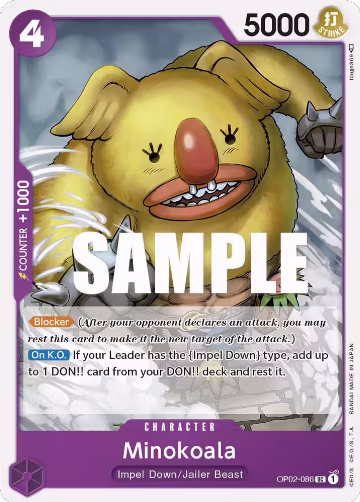 Minokoala (OP02-086), Paramount War — One Piece card price
