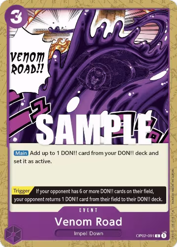 Venom Road (OP02-091), Paramount War — One Piece card price