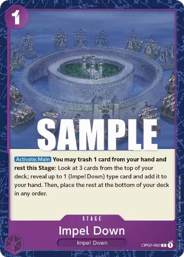 Impel Down (OP02-092), Paramount War — One Piece card price