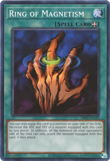 Ring of Magnetism (MRD-EN139), Metal Raiders (25th Anniversary Edition) — Yu-Gi-Oh! card price