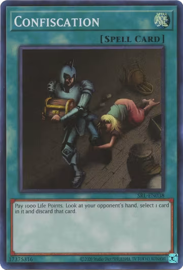 Confiscation (SRL-EN038), Spell Ruler (25th Anniversary Edition) — Yu-Gi-Oh! card price