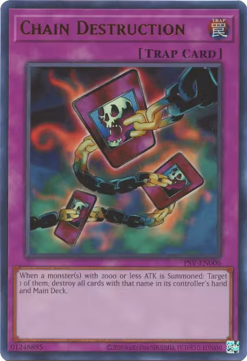 Chain Destruction (PSV-EN006), Pharaoh's Servant (25th Anniversary Edition) — Yu-Gi-Oh! card price