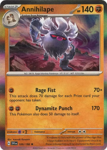Annihilape (109/198), Scarlet & Violet Base Set — Pokémon card price