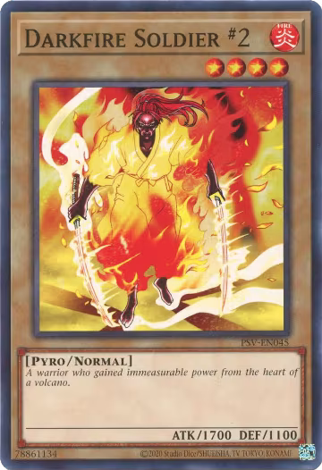 Darkfire Soldier #2 (PSV-EN045), Pharaoh's Servant (25th Anniversary Edition) — Yu-Gi-Oh! card price