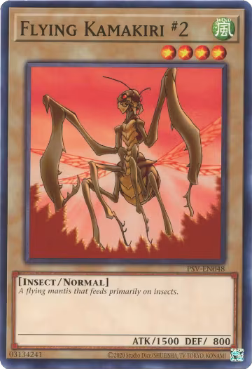 Flying Kamakiri #2 (PSV-EN048), Pharaoh's Servant (25th Anniversary Edition) — Yu-Gi-Oh! card price