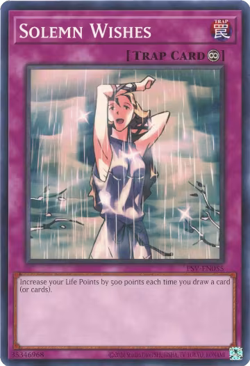 Solemn Wishes (PSV-EN055), Pharaoh's Servant (25th Anniversary Edition) — Yu-Gi-Oh! card price