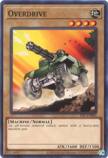 Overdrive (PSV-EN060), Pharaoh's Servant (25th Anniversary Edition) — Yu-Gi-Oh! card price