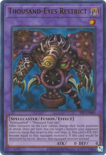 Thousand-Eyes Restrict (PSV-EN084), Pharaoh's Servant (25th Anniversary Edition) — Yu-Gi-Oh! card price