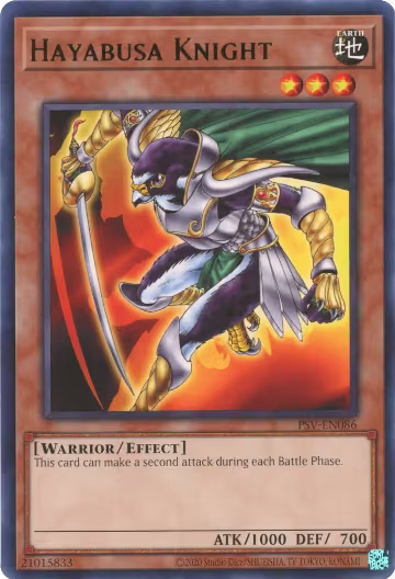 Hayabusa Knight (PSV-EN086), Pharaoh's Servant (25th Anniversary Edition) — Yu-Gi-Oh! card price