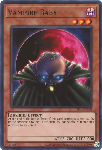Vampire Baby (PSV-EN090), Pharaoh's Servant (25th Anniversary Edition) — Yu-Gi-Oh! card price