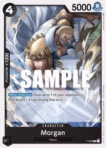 Morgan (Pirates Party Vol. 2) (P-026), One Piece Promotion Cards — One Piece card price