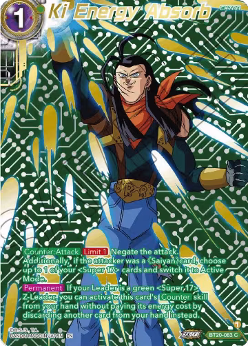 Ki Energy Absorb (Gold-Stamped) (BT20-083), Power Absorbed — DB Super card price