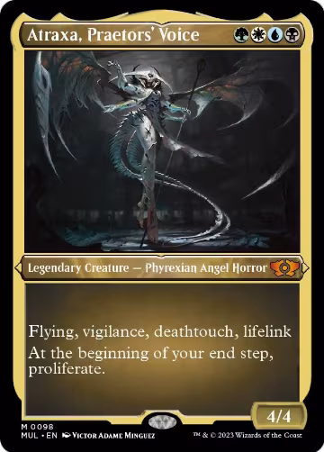 Atraxa, Praetors' Voice (Foil Etched) (98), March of the Machine: Multiverse Legends — Magic card price