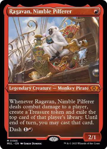 Ragavan, Nimble Pilferer (Foil Etched) (86), March of the Machine: Multiverse Legends — Magic card price