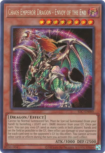 Chaos Emperor Dragon - Envoy of the End (IOC-EN000) — card price