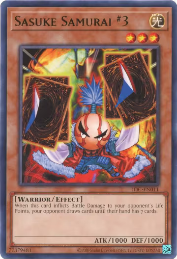 Sasuke Samurai #3 (IOC-EN011), Invasion of Chaos (25th Anniversary Edition) — Yu-Gi-Oh! card price