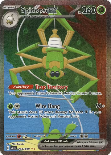Spidops ex - 243/198 (243/198), Scarlet & Violet Base Set — Pokémon card price